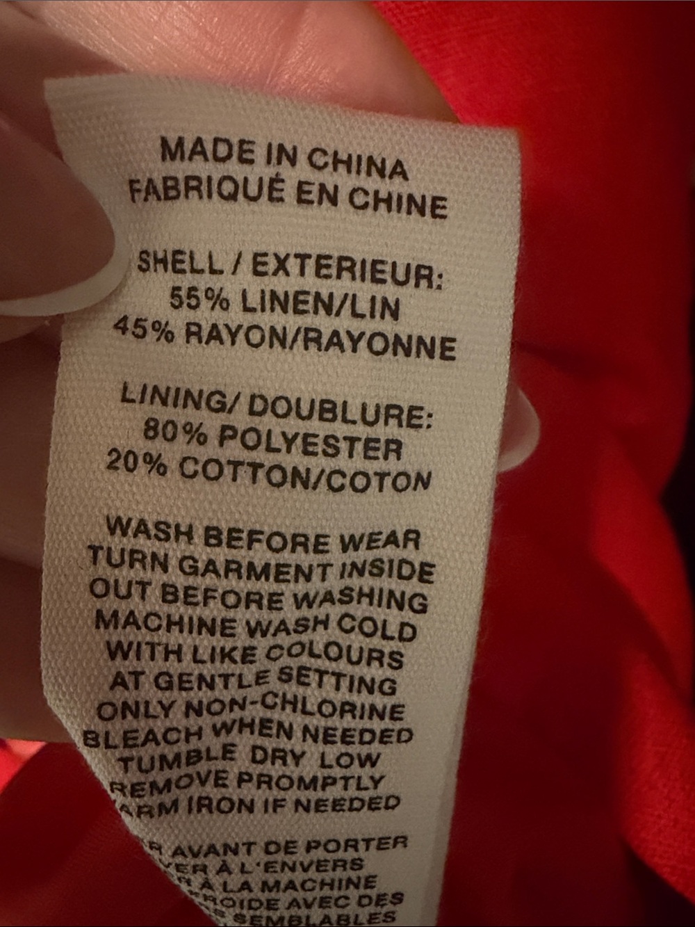 Avec Les Filles Drop Waist Bright Red Dress Size Small - Picture 9 of 9
